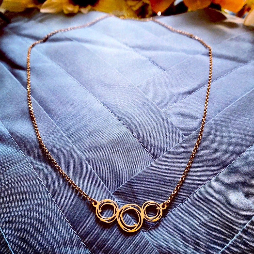 Gold Plated Circle Necklace